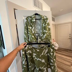 Green Leaf Print set